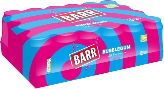BARR Blue (Bubblegum No Sugar)  24 x 330ml Cans