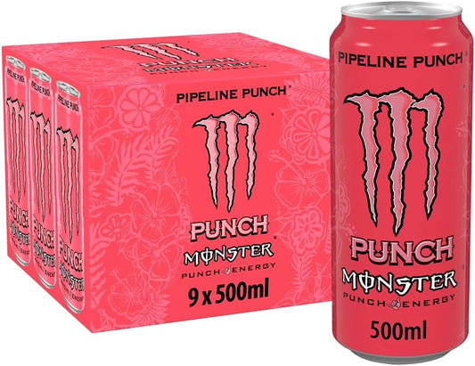 Monster Pipeline Punch Energy Drink, 9 x 500 ml