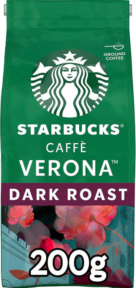 STARBUCKS Veranda Blend, Blonde Roast, Ground Coffee 200g (Pack of 6)